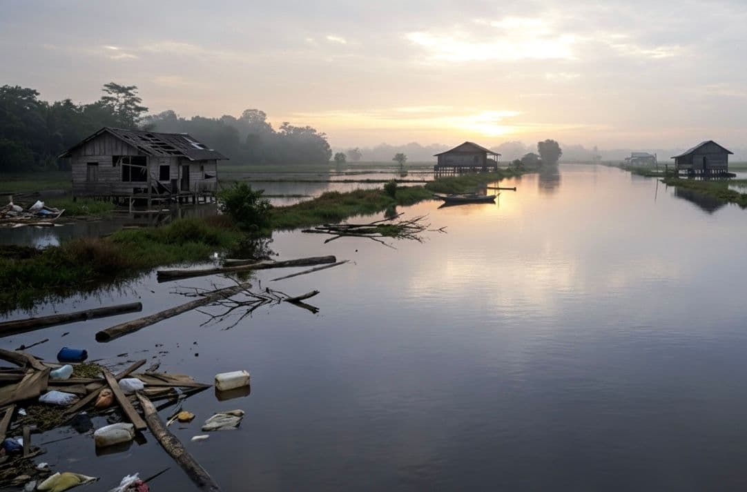 ### Final Whisper
The floods in Sumatera are not just a natural disaster.
They are a reminder.
That the earth keeps memory.
That balance matters.
That progress without care always asks to be paid back.
My father never lectured about the environment.
He didn’t campaign or protest.
He simply chose not to profit from things that were never truly his.
Now I see that as his quiet way of living _Memayu hayuning bawana._
To stay **humble** before something far older than us.
To **respect** what feeds us, shelters us, and cannot defend itself.
To move with **love,** not entitlement.
To remain **grateful** for what we are allowed to use — not own.
And to be honest about **greed.**
Greed does not always shout.
More often, it whispers — and sounds reasonable.
It says, “just a little more.”
Until _enough_ quietly disappears.
Stewardship begins the moment we notice that voice,
and choose to pause.
To limit.
To restore.
Because this land, this water, these forests —
they are not truly ours.
They are borrowed.
From centuries past.
From generations yet to come.
And one day, we will return them —
whether we are ready or not.
The question is no longer _if,_
but whether we will dare to look back at what we leave behind.
Will the land remember our care, our restraint, our gratitude —
or will it remember only our greed?